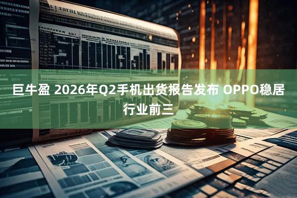 巨牛盈 2026年Q2手机出货报告发布 OPPO稳居行业前三